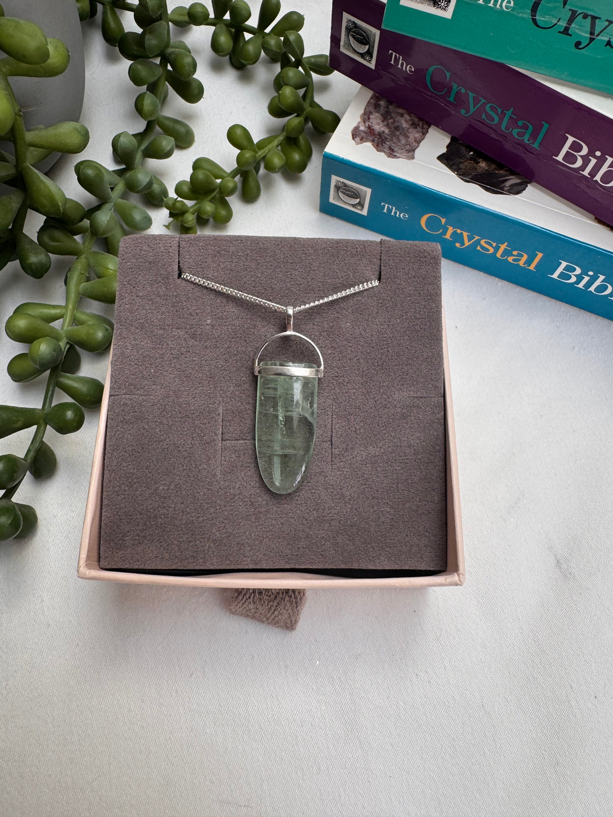 Fluorite Arch Sterling Silver Necklace