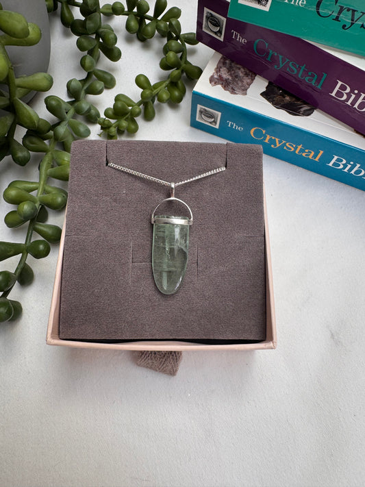 Fluorite Arch Sterling Silver Necklace