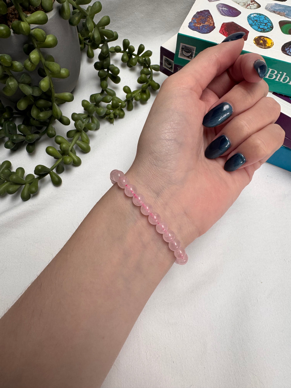 Rose Quartz 6mm Bracelet | Rehomed