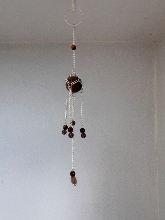 Tigers Eye Mini Suncatcher | Handmade Crystal Wall Hanging