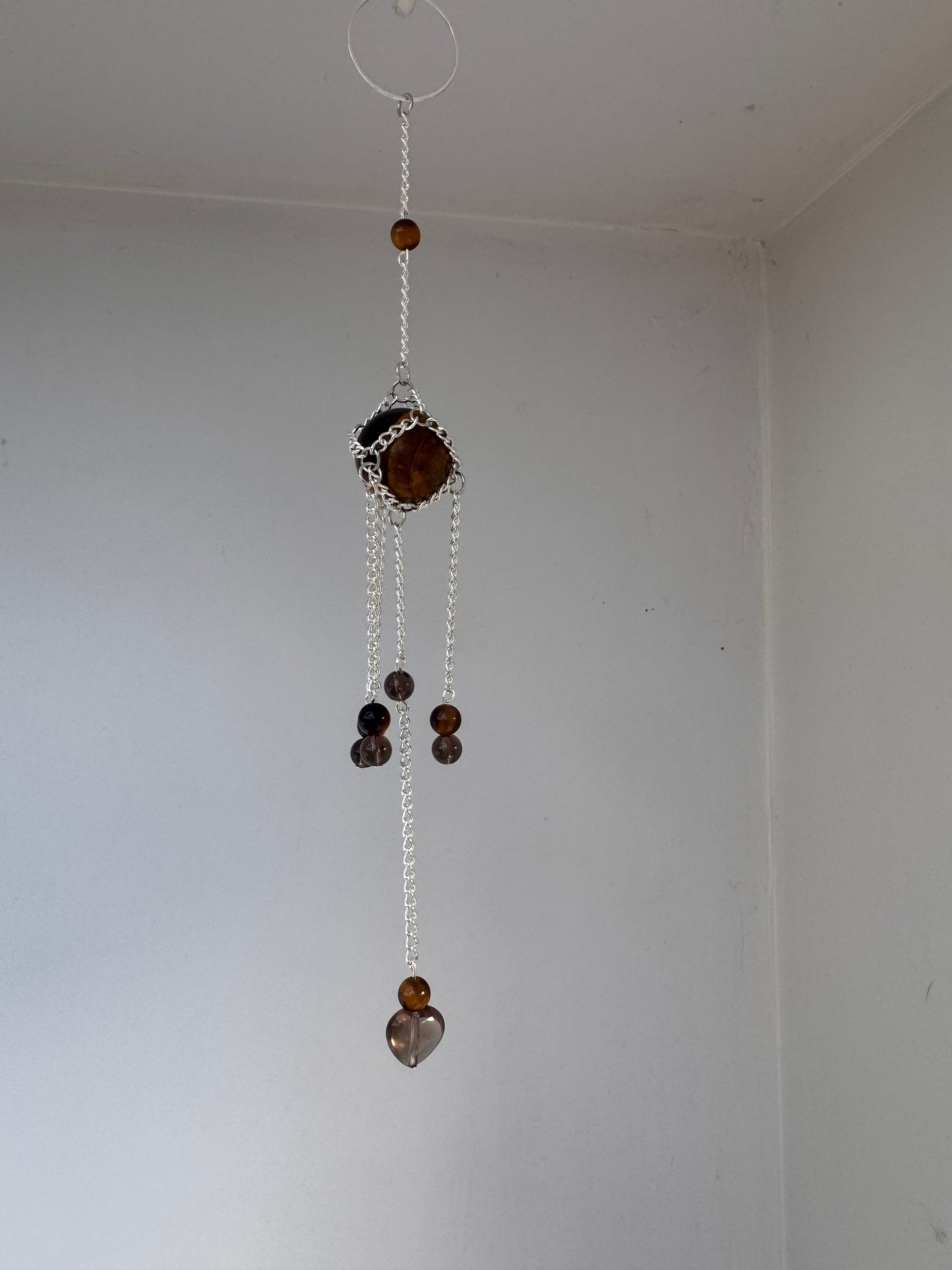 Tigers Eye Mini Suncatcher | Handmade Crystal Wall Hanging