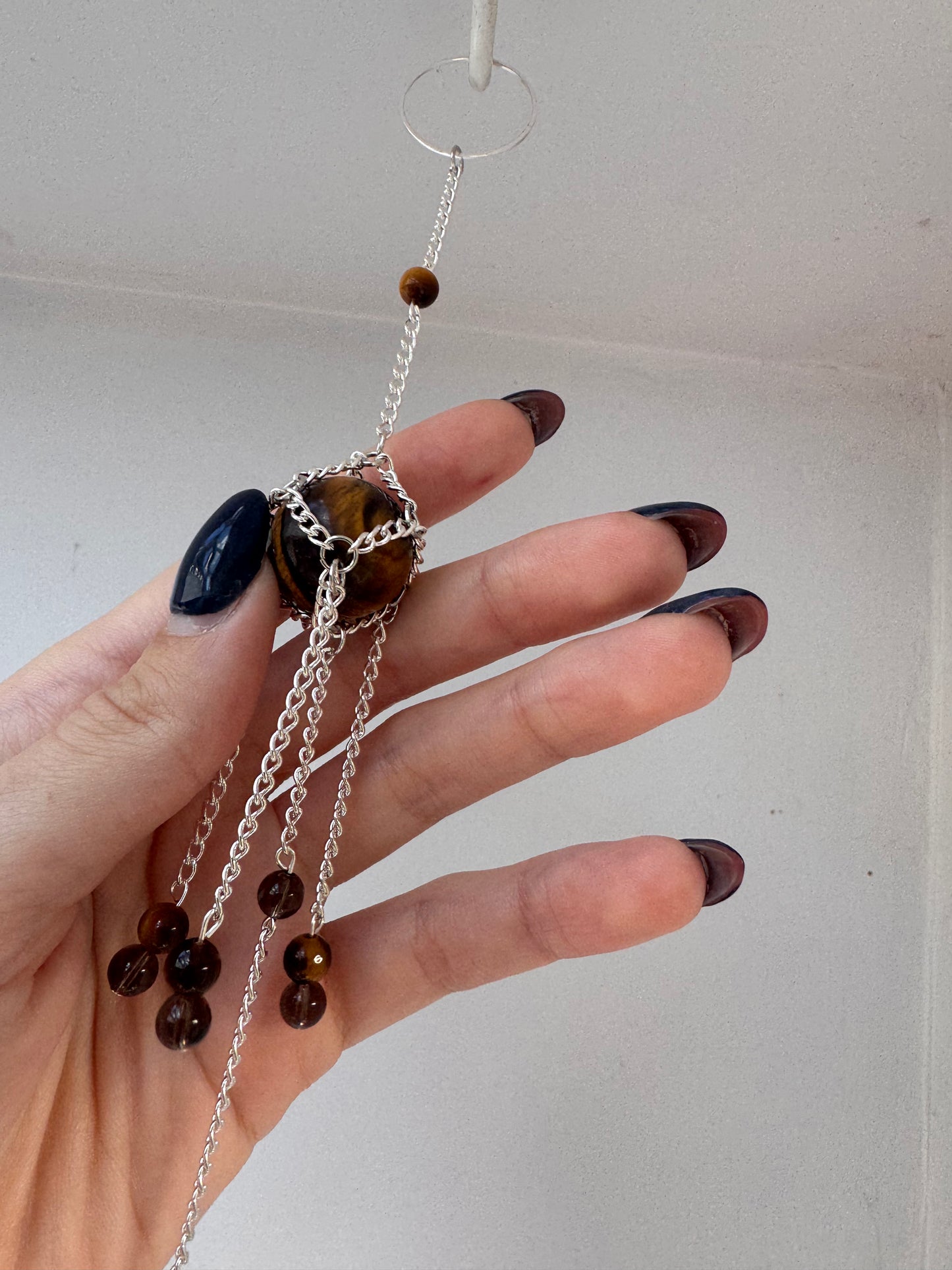 Tigers Eye Mini Suncatcher | Handmade Crystal Wall Hanging