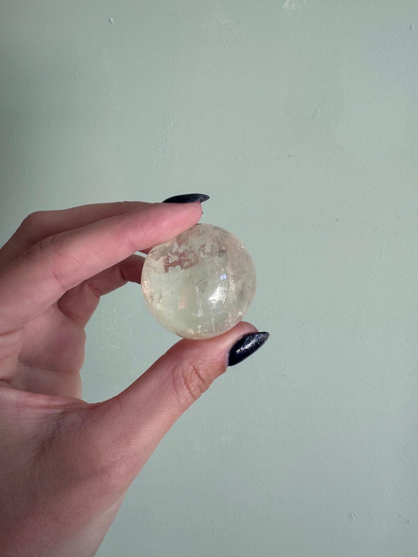 Rehomed Optical Calcite Sphere