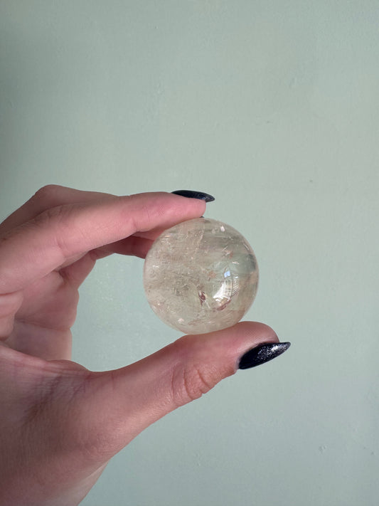 Rehomed Optical Calcite Sphere