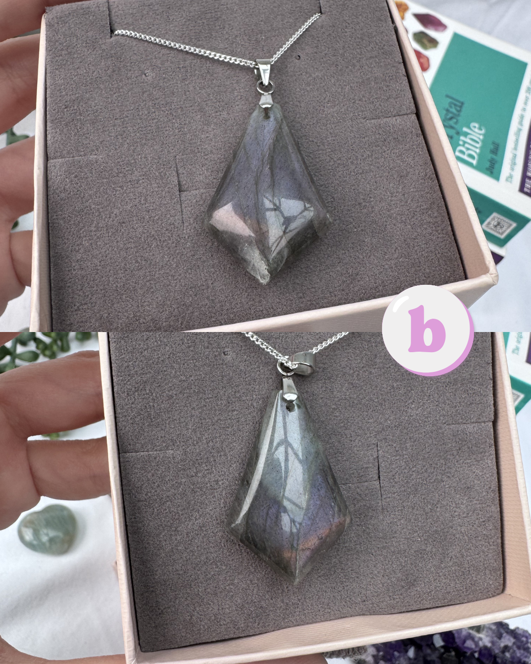 Labradorite Kite Sterling Silver Necklaces