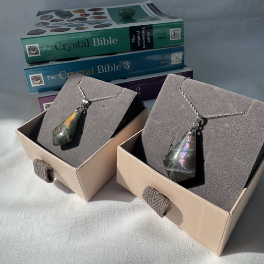 Labradorite Kite Sterling Silver Necklaces