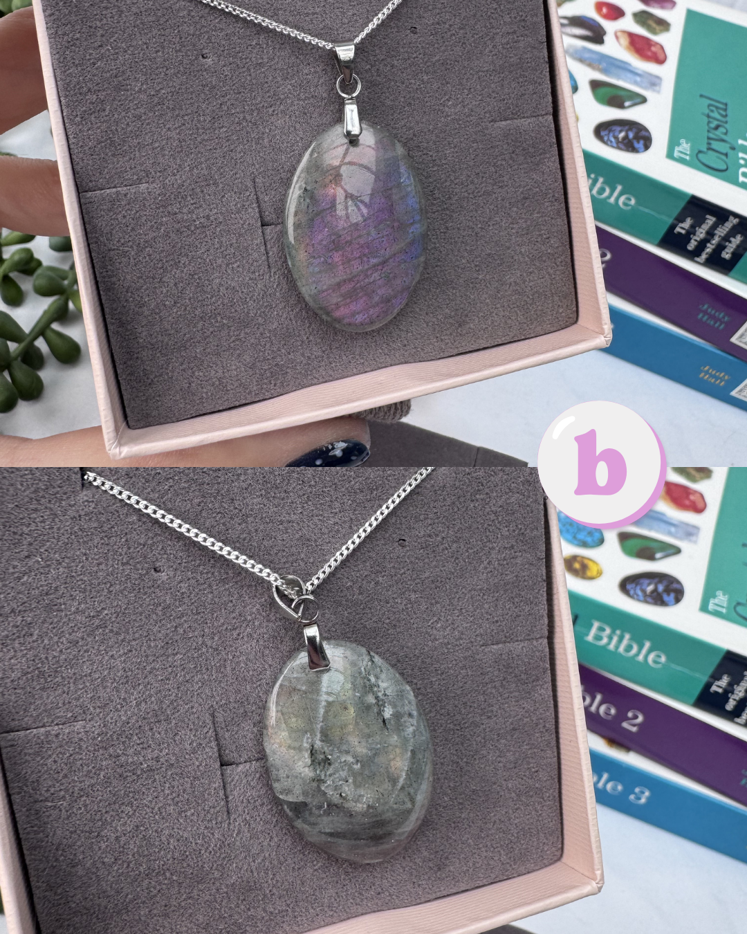 Labradorite Oval Sterling Silver Necklaces