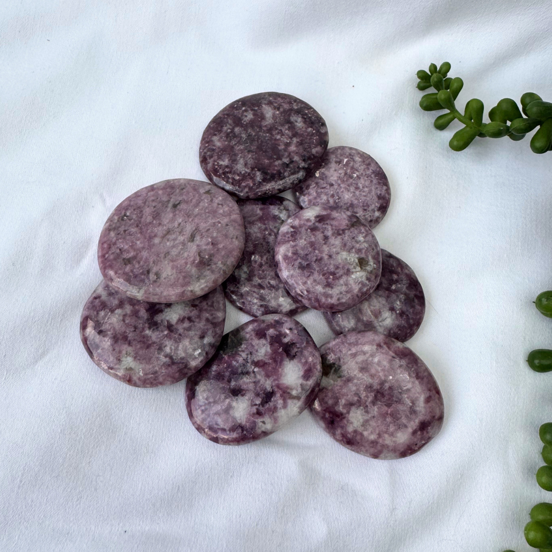 Lepidolite Palmstones | 3 Sizes