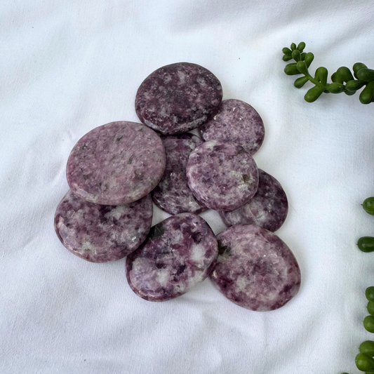 Lepidolite Palmstones | 3 Sizes