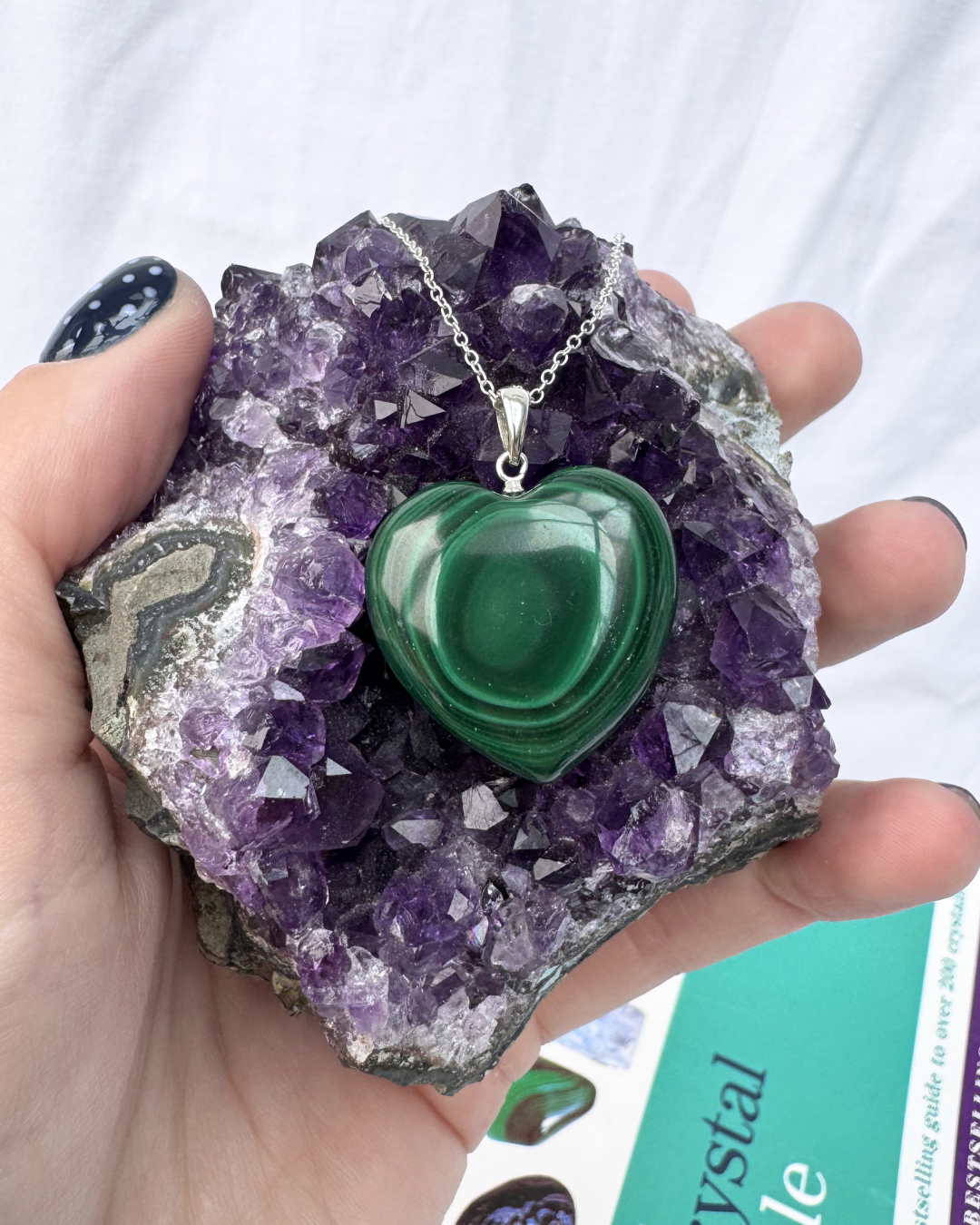 Reserved | Malachite A Grade Heart Sterling Silver Necklace