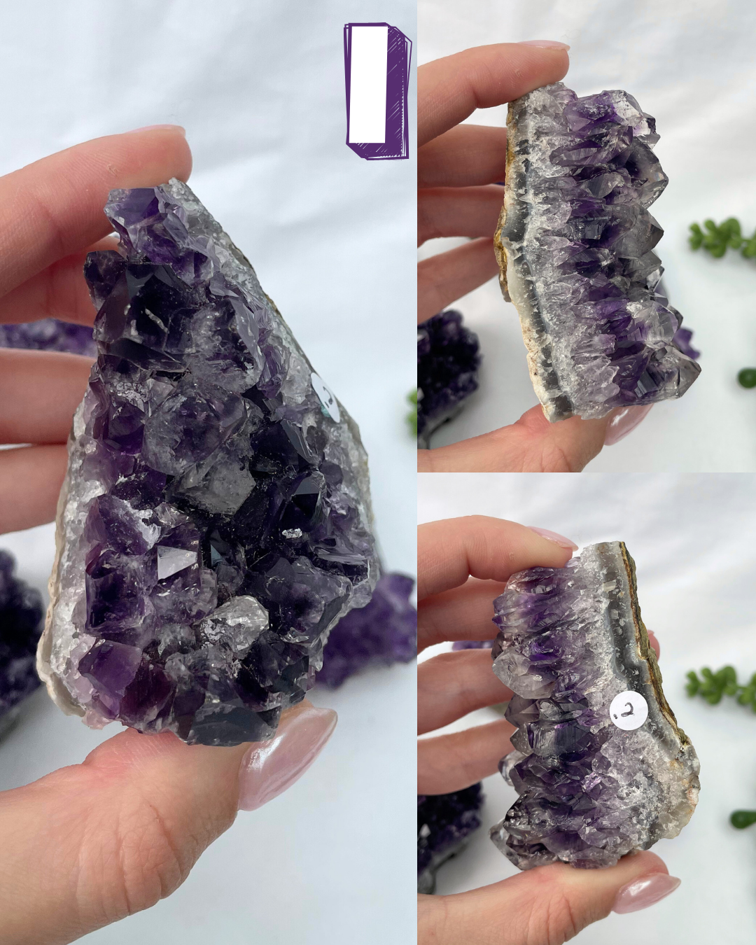 Medium Amethyst Clusters | AA Grade | Uruguayan Amethyst