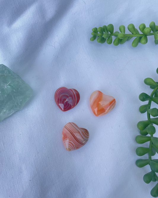 Carnelian Mini Hearts