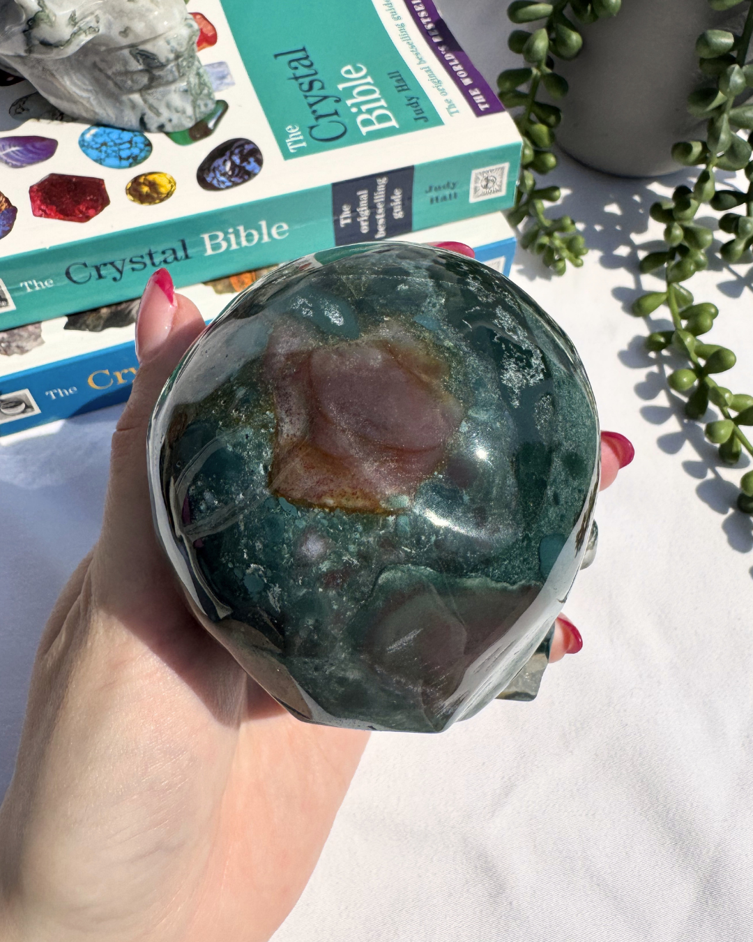Moss Agate Large Skulls