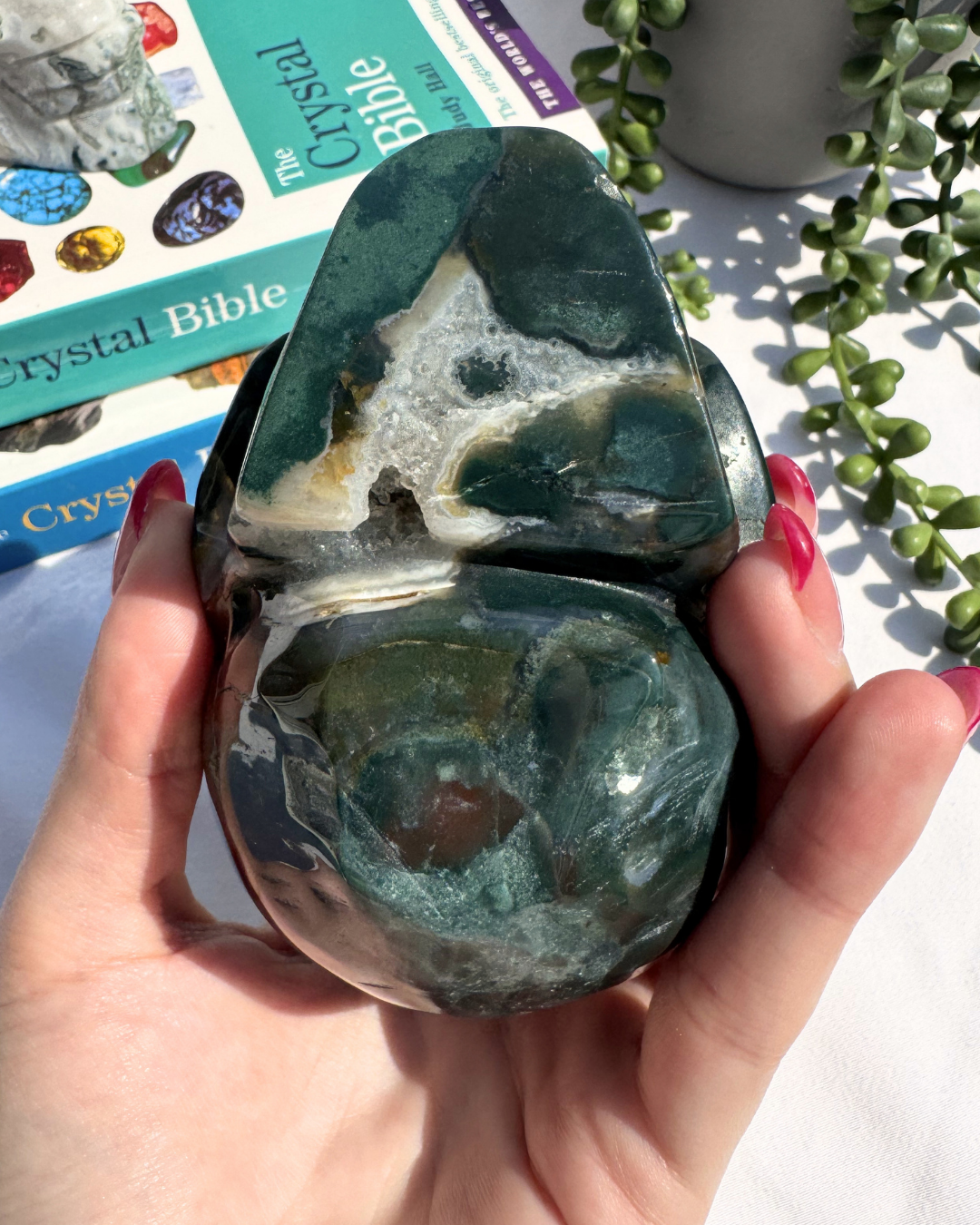 Moss Agate Large Skulls