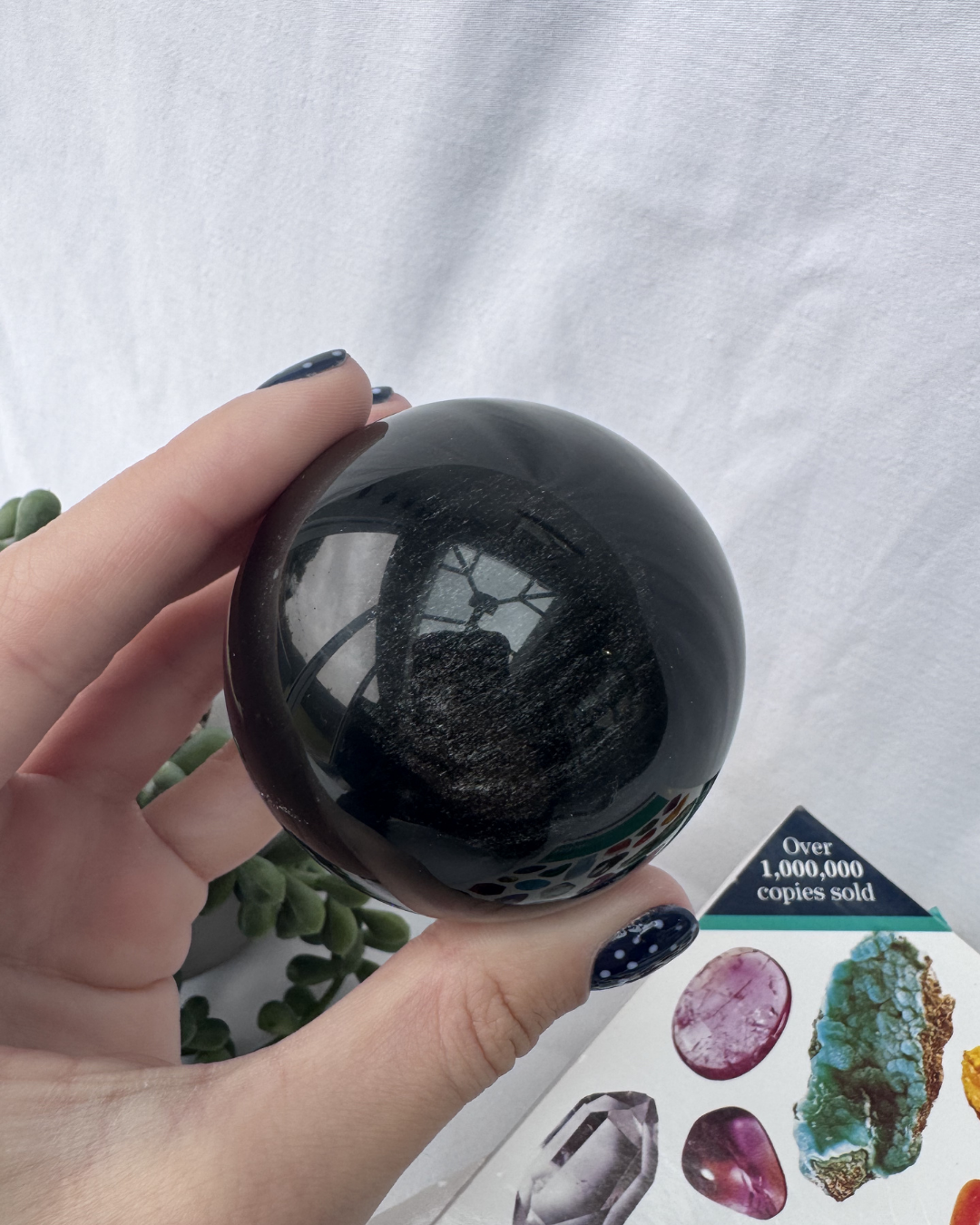 Silver Sheen Obsidian Sphere