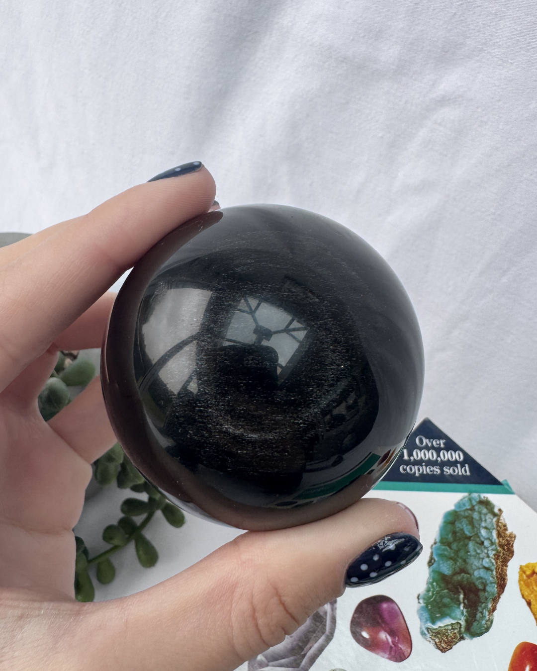 Silver Sheen Obsidian Sphere