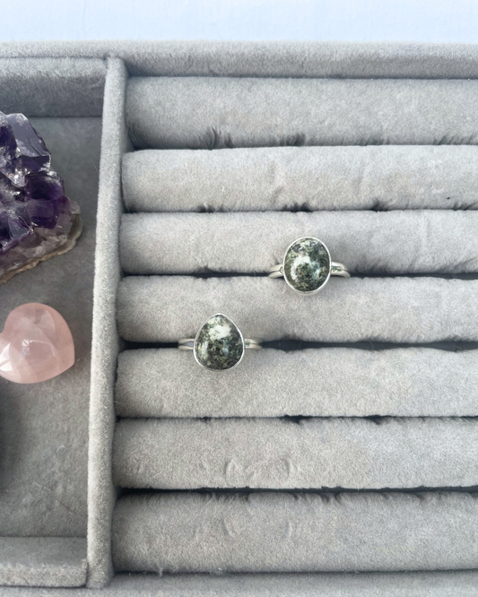 Preseli Bluestone Sterling Silver Rings | N + M | 7 + 6.5