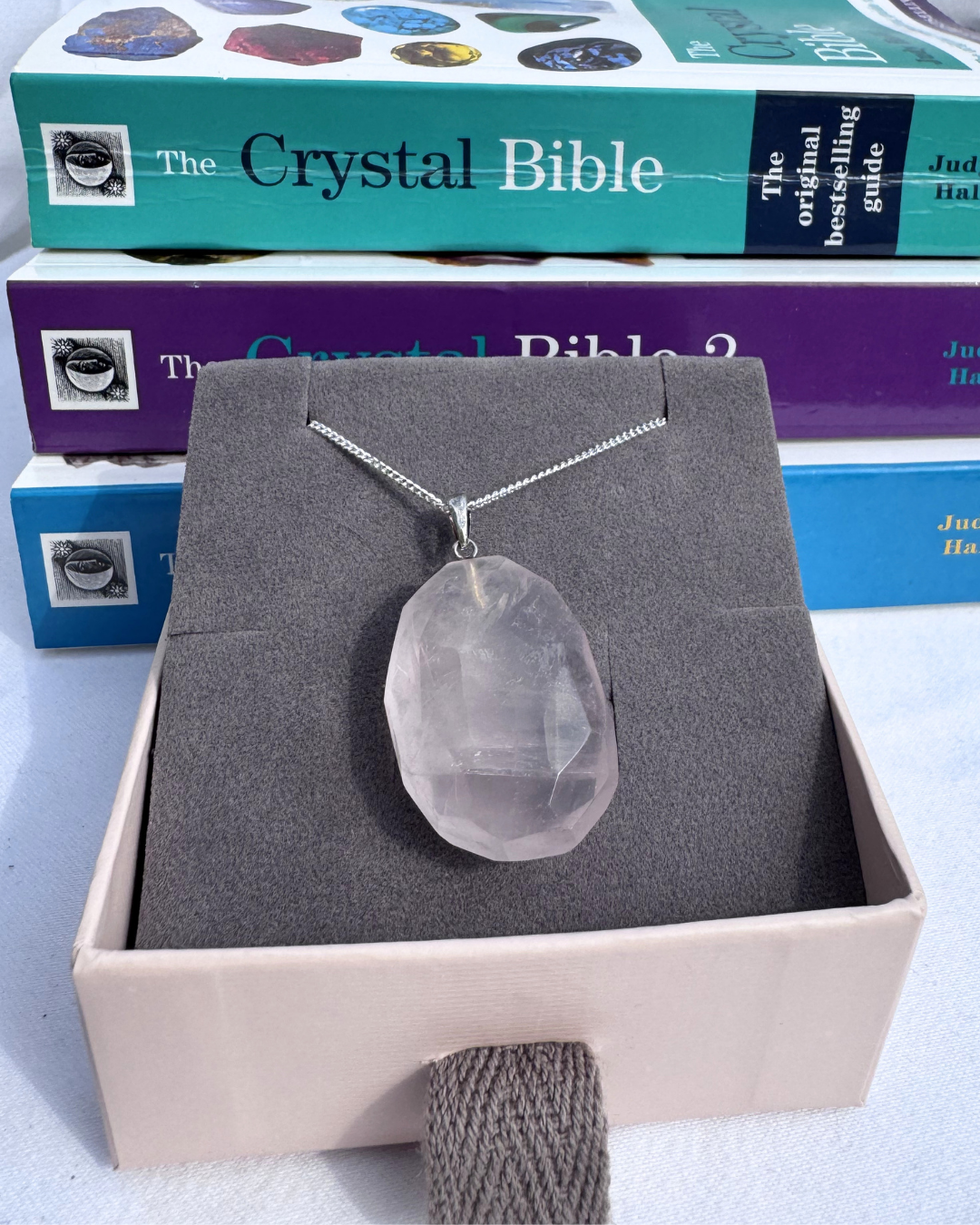 Rose Quartz Faceted Sterling Silver Necklace