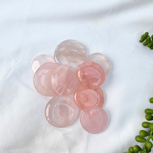 Rose Quartz Palmstones | 3 Sizes