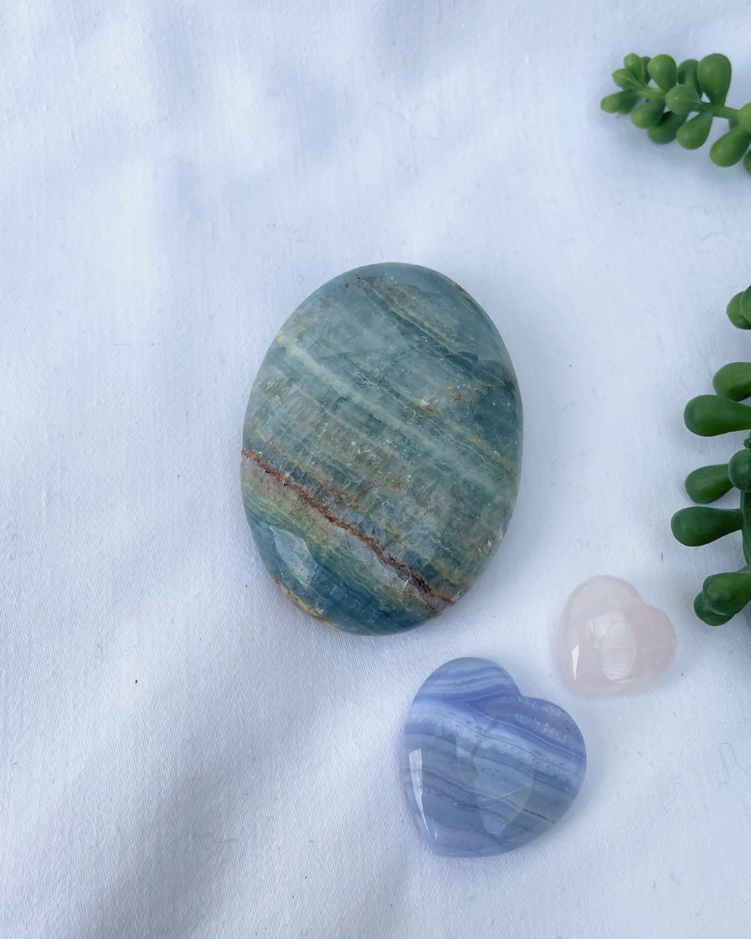 Aquatine Calcite Palmstone