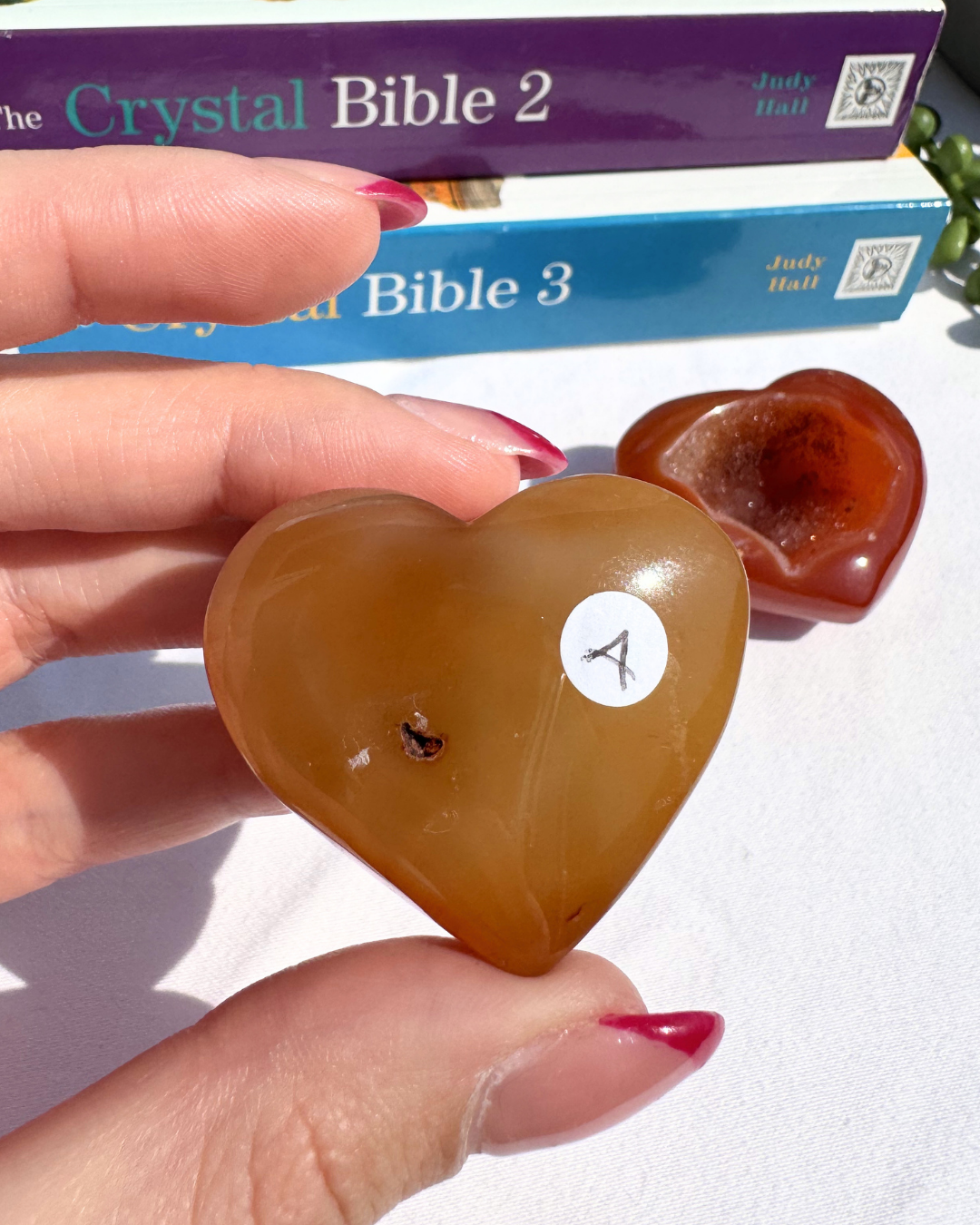 Carnelian Geode Hearts