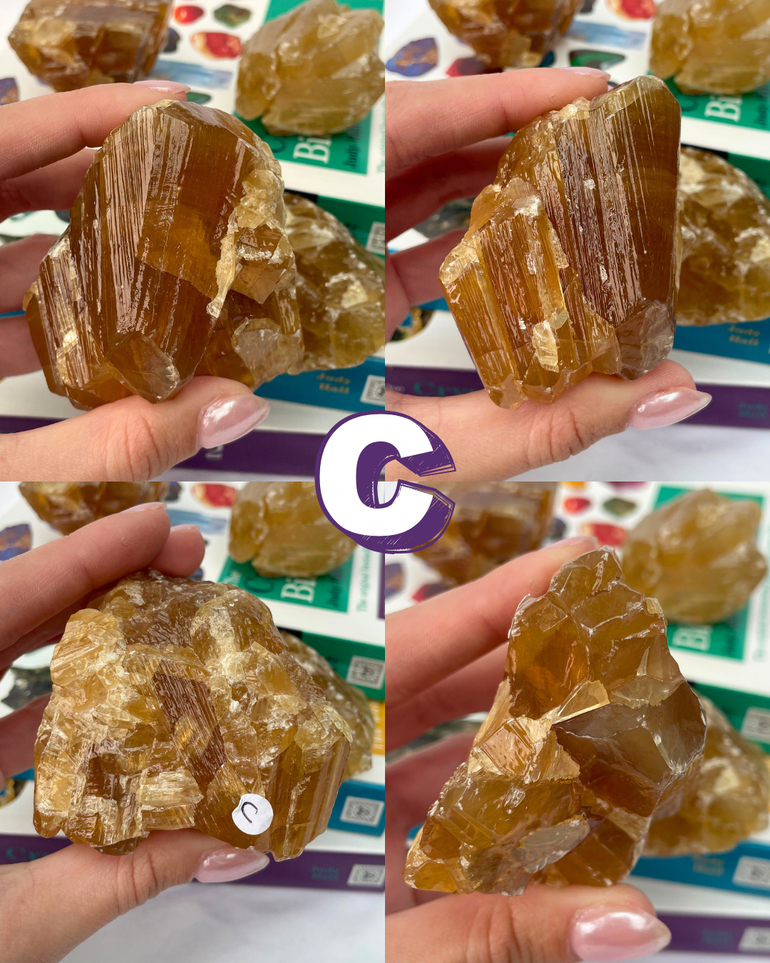 Honey Calcite Chunks
