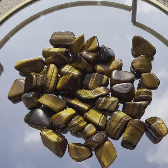 Golden Tigers Eye Tumblestones - South African