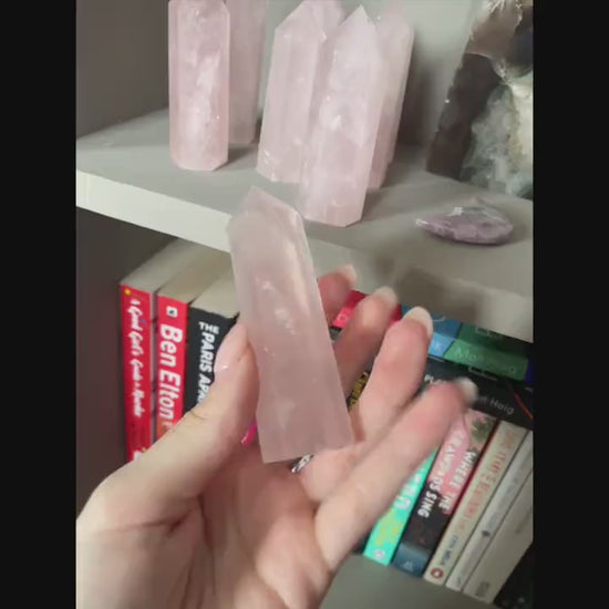 Rose Quartz Towers | Madagascar Rose Quartz