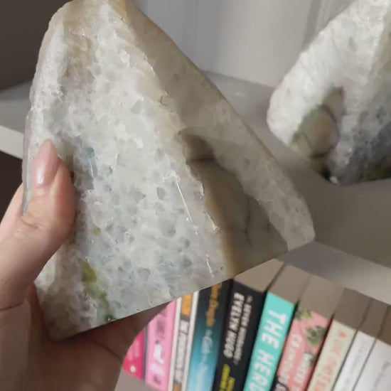 Agate Bookends A