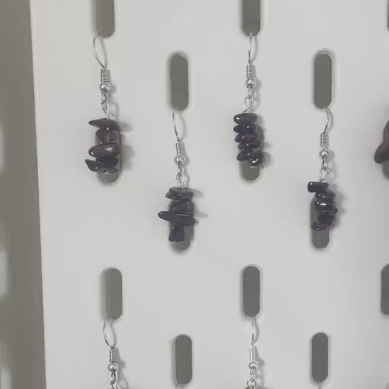 Handmade Crystal Chip Earrings | 49 Types | Gold + Silver | Aquamarine + Amethyst  + Peridot + Ametrine + Malachite + More - Handmade