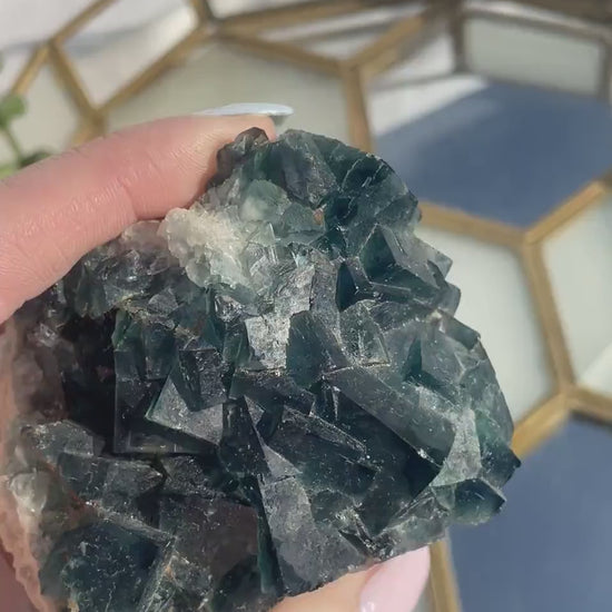 Cubic Green Fluorite Specimen | Large Green Fluorite