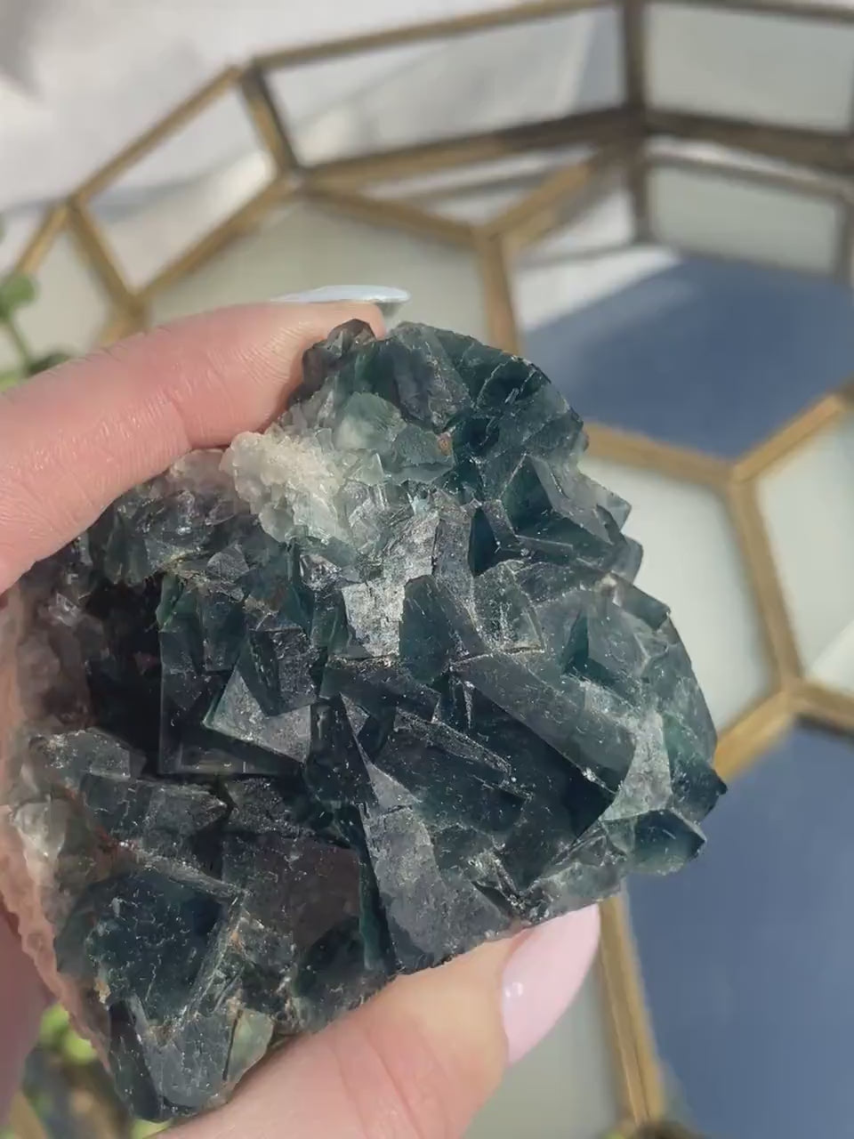 Cubic Green Fluorite Specimen | Large Green Fluorite