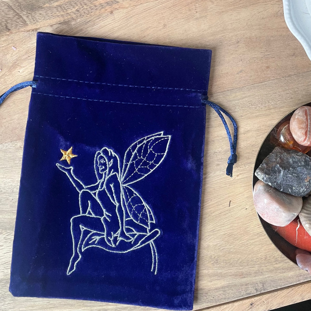 Fairy Tarot / Crystal Bag - Crushed Velvet