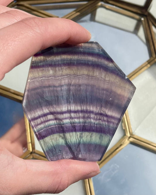 Fluorite Slab C - High Quality Fluorite - Add A Stand