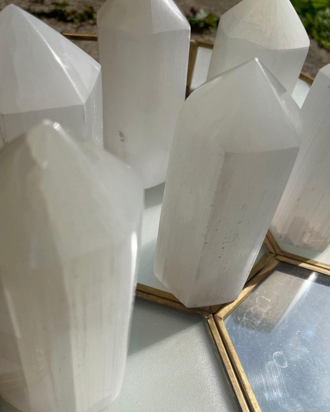 Chunky Selenite Polished Towers