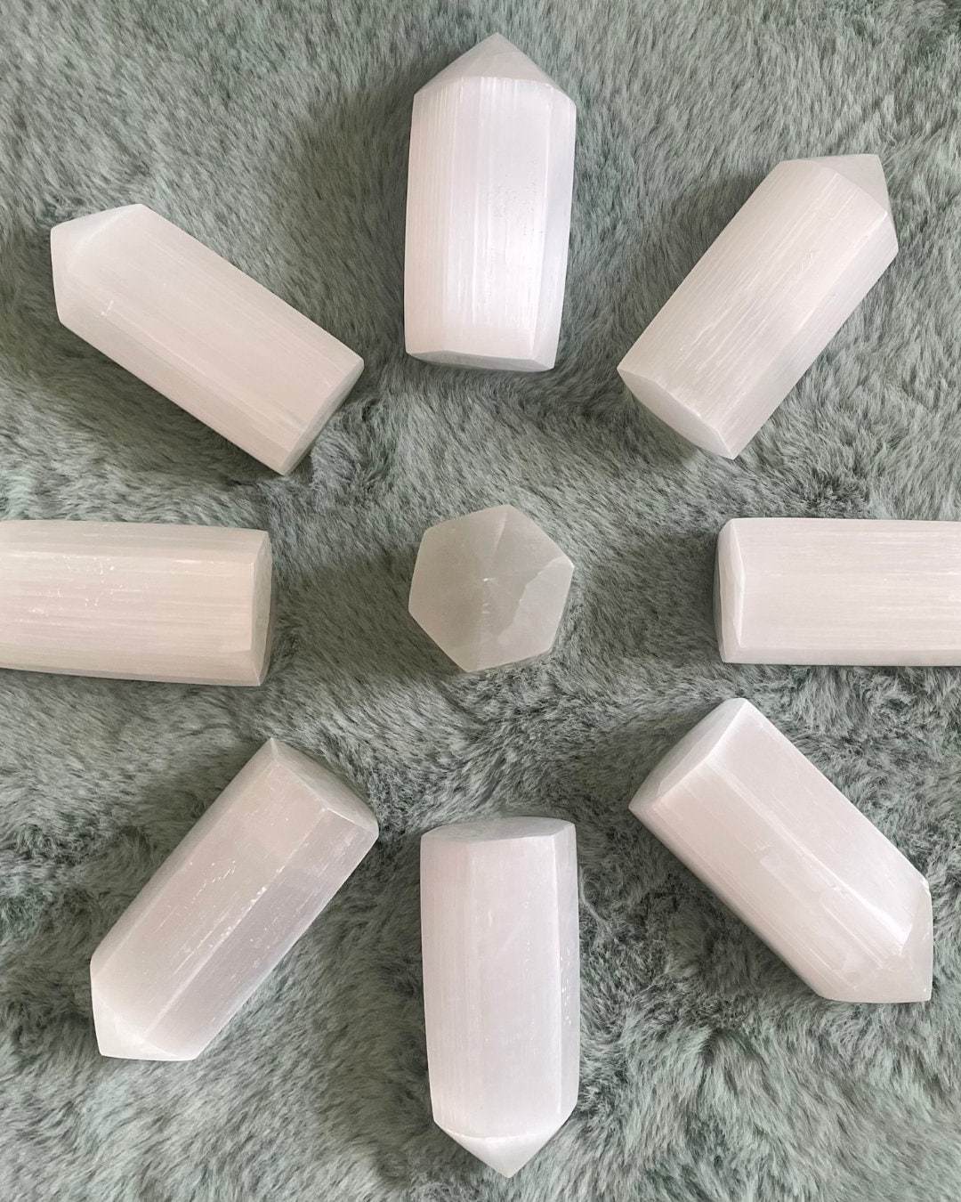 Chunky Selenite Polished Towers