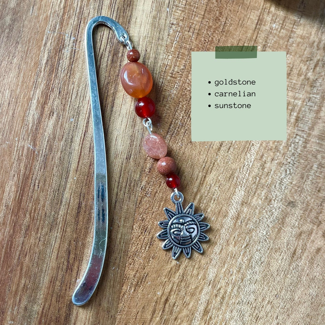 Crystal Bookmarks - Straight Bookmarks - Handmade with Crystals - Perfect Gift - 6 Options