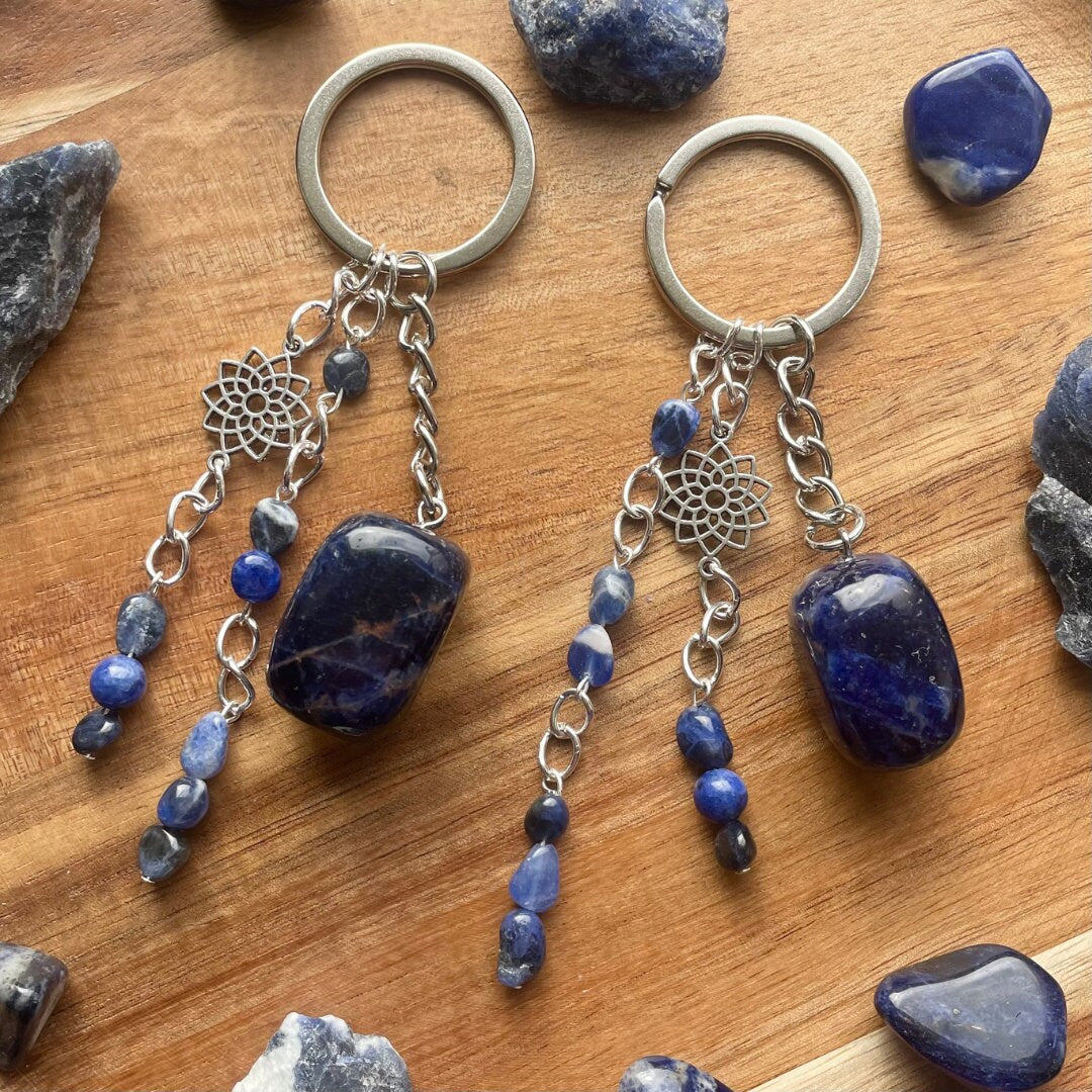 Sodalite Keyrings | Handmade with Sodalite