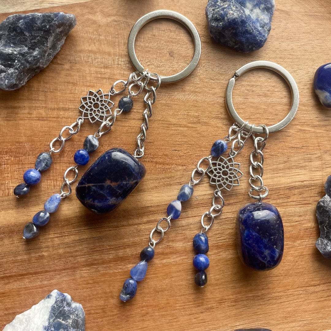 Sodalite Keyrings | Handmade with Sodalite