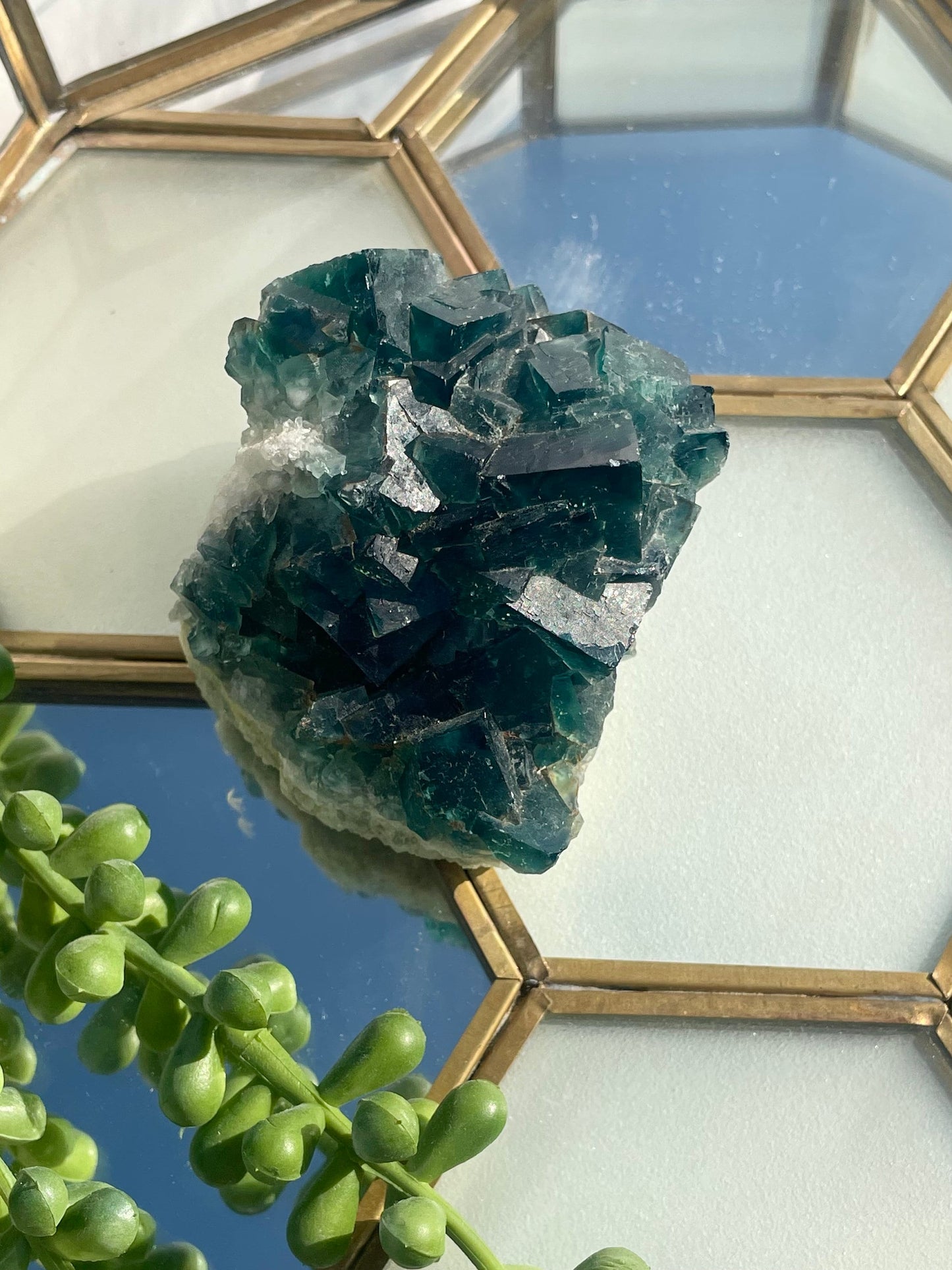 Cubic Green Fluorite Specimen | Large Green Fluorite