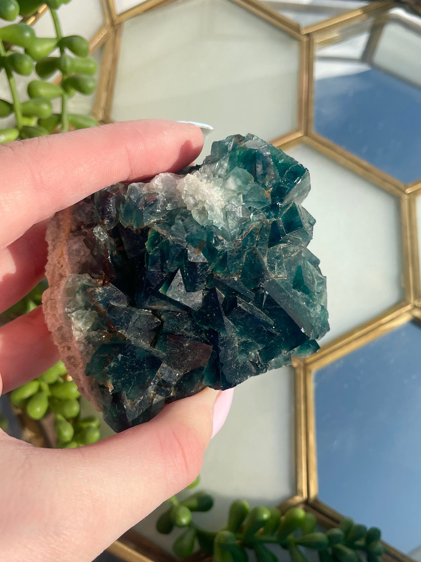 Cubic Green Fluorite Specimen | Large Green Fluorite