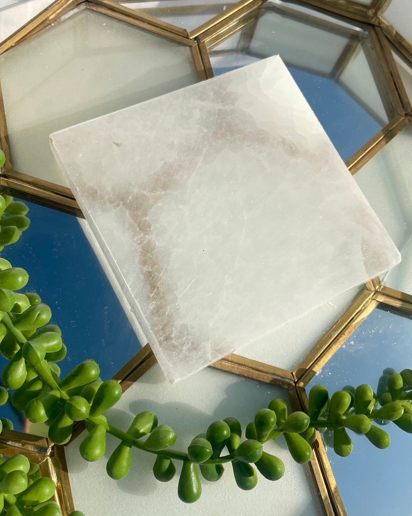 Square Selenite Charging Plate