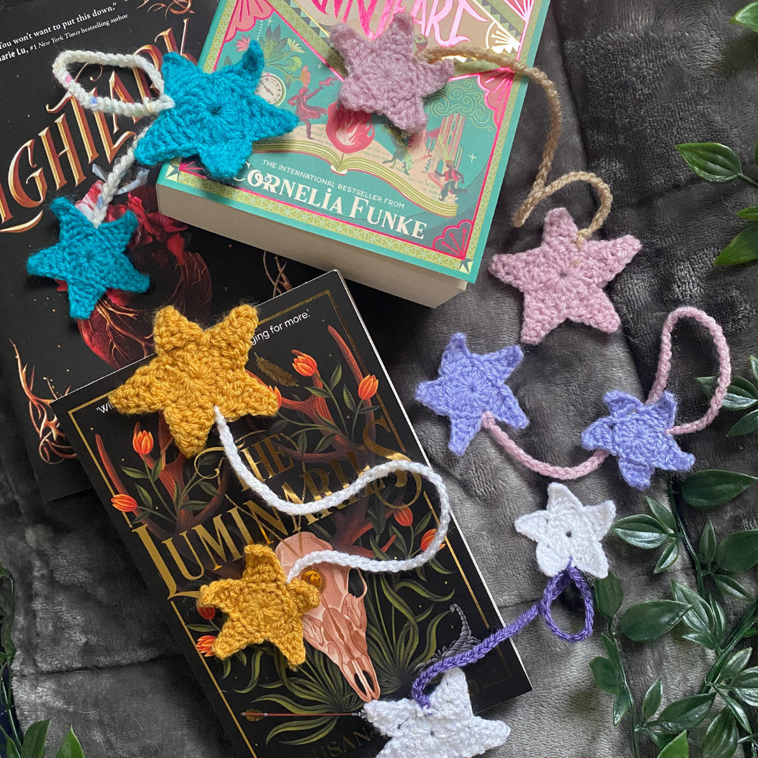 Crochet Star Bookmarks | Handmade by Capricorn Craft Studios