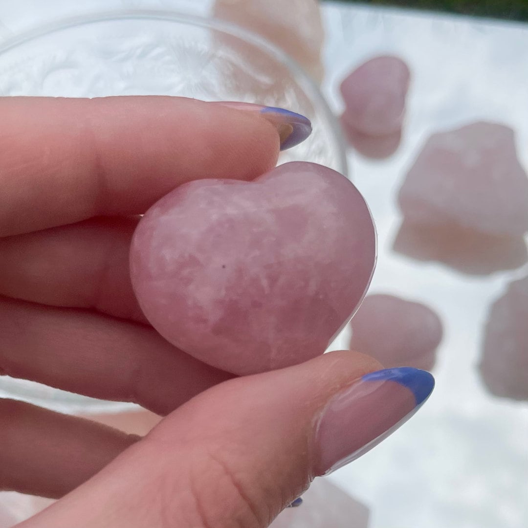 Rose Quartz Hearts | Love + Self Esteem | Perfect for gifts