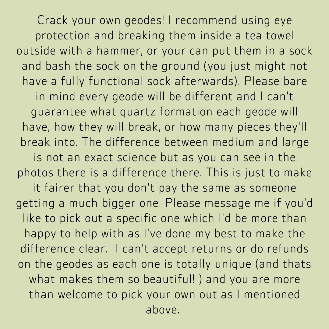 Crack Your Own Geodes