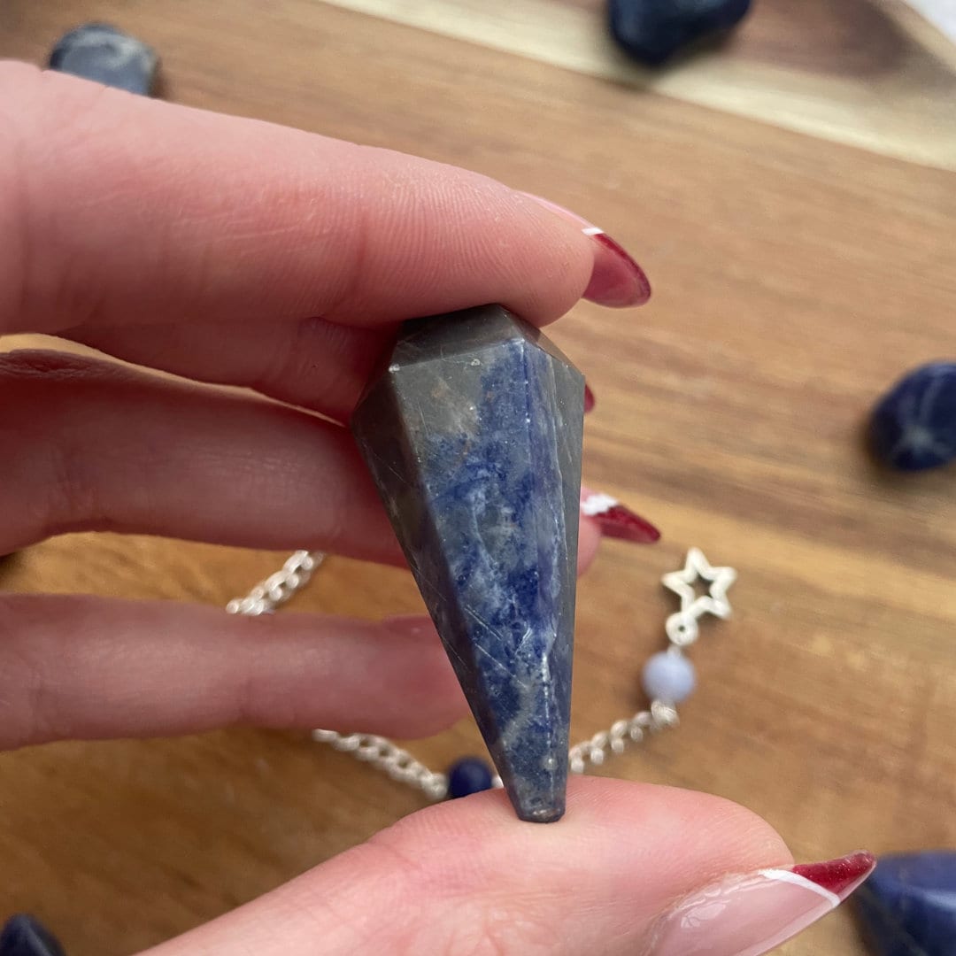 Sodalite Pendulum 2 | Handmade with Sodalite + Blue Lace Agate