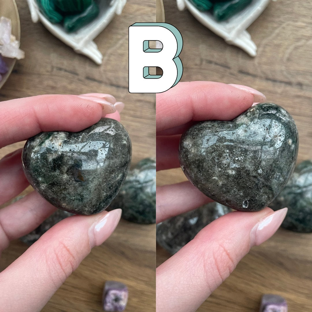 Ocean Jasper Puffy Hearts