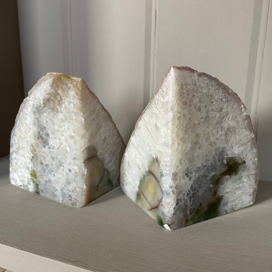 Agate Bookends A