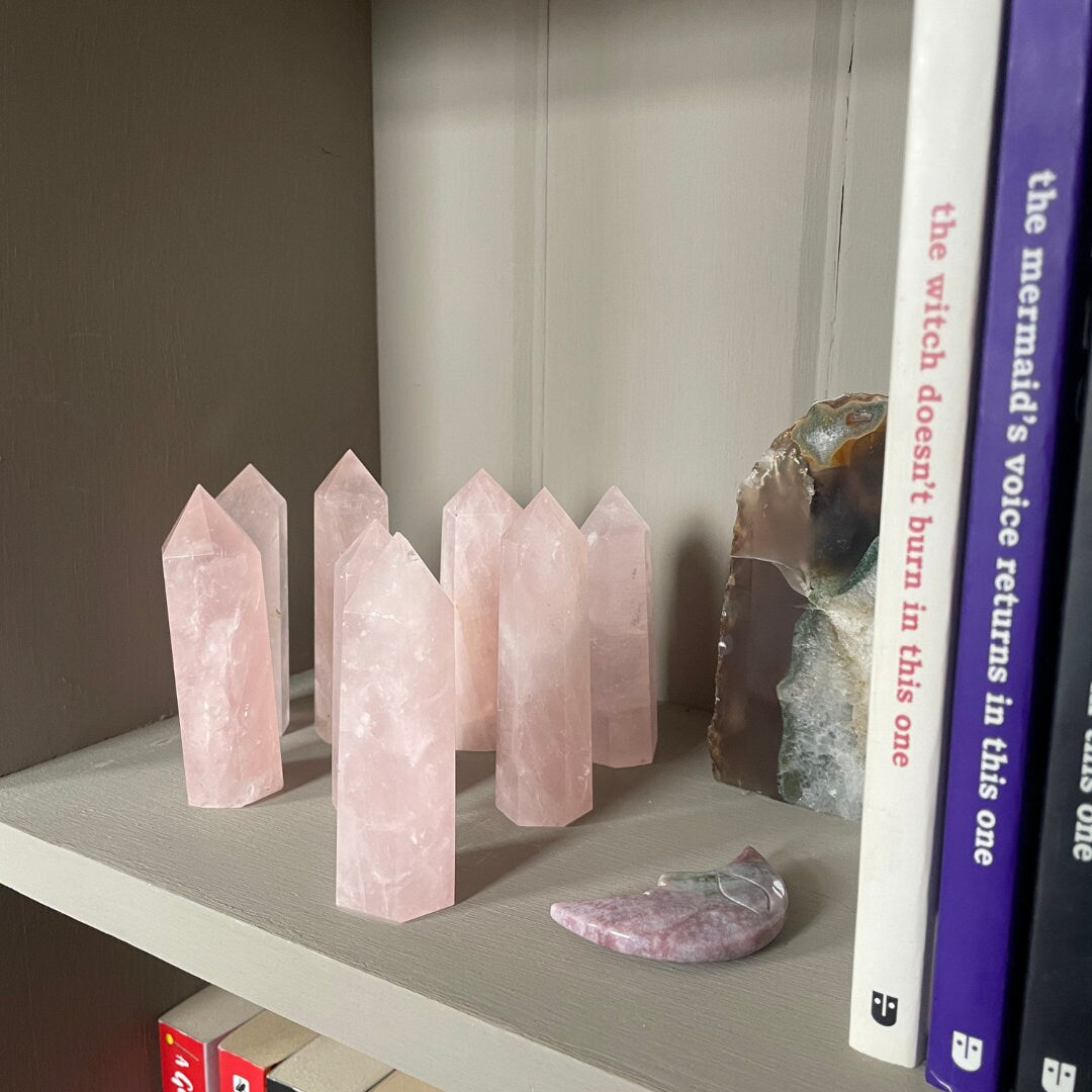 Rose Quartz Towers | Madagascar Rose Quartz