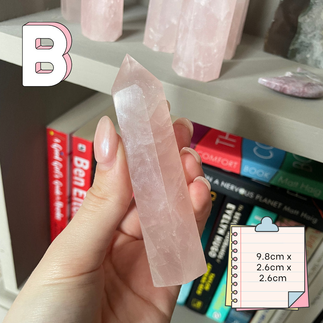 Rose Quartz Towers | Madagascar Rose Quartz